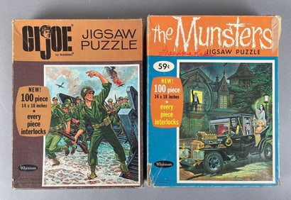 Group of 2 Vintage Whitman Pop Culture Puzzles