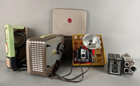 Group of Vintage Kodak Brownie Cameras and Accessories