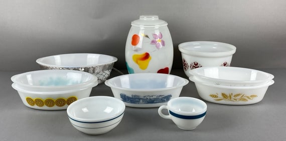 Group of Assorted Glass Ovenware and More