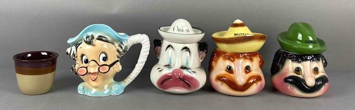 Group of Character Spice Jars and More