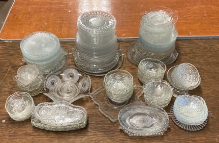 Group of Assorted Glass Plates and More