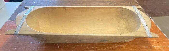 Large Carved Wood Bread Trencher / Kneading Trough