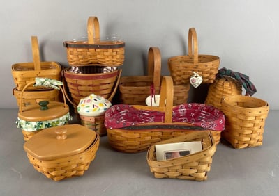 Group of Longaberger Baskets and More