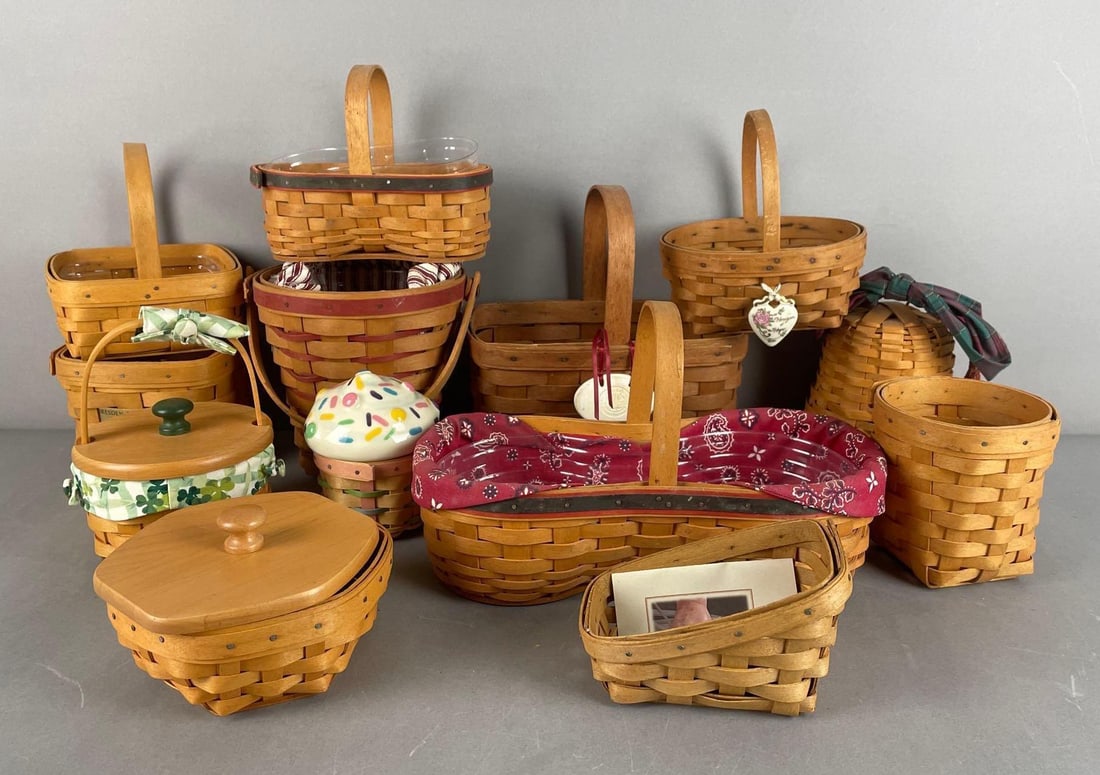 Group of Longaberger Baskets and More (1 of 3)