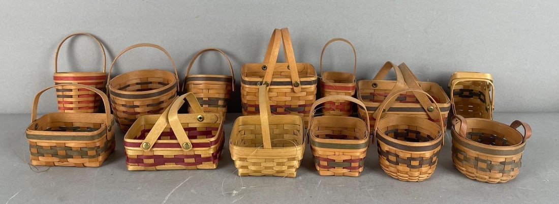 Group of MBH Miniature Wicker Baskets (1 of 3)