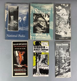 Group of 6 US National Parks Brochures