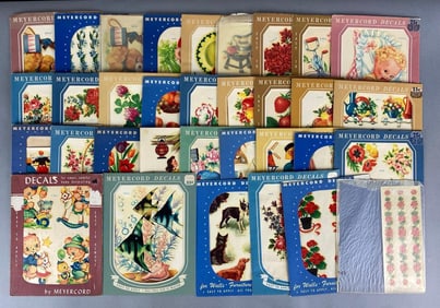 Group of Vintage Meyercord Decals