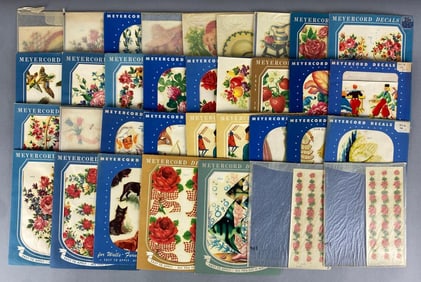Group of Vintage Meyercord Decals