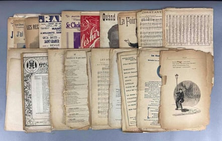 Group of Vintage Sheet Music