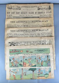 Group of Assorted 1920s Newspapers
