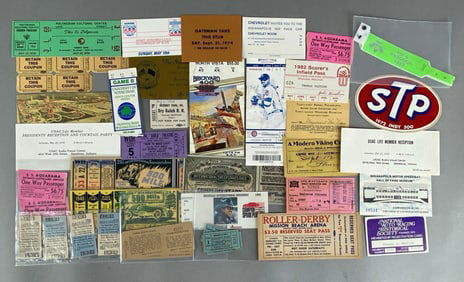 Group of Assorted Tickets and More