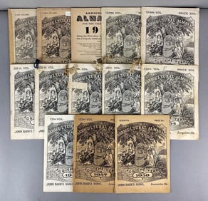 Group of 13 Agricultural Almanacs