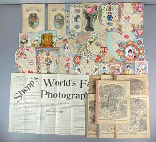 Group of 21 Victorian Valentines and More