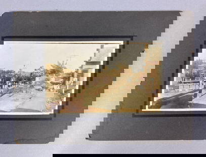 Construction Photo Norfolk, Nebraska: Includes sidewalk, workers, horses and more. Measures 9 x 12 inches.