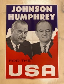 1964 Johnson Humphrey for USA Poster