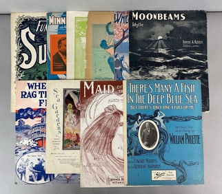 Group of 10 Mermaid Sheet Music