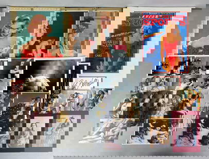 Group of Risque Photos and More: Includes Gena Lee Nolin Autograph, Calendar sheets, postcards and more. Largest item measures 16 x 12 inches.