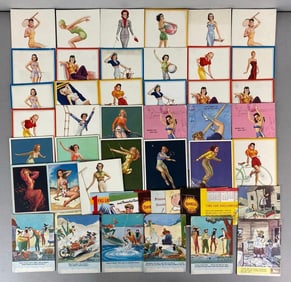 Group of 40+ Pinup, Shell Gas and Hillbilly Blotter