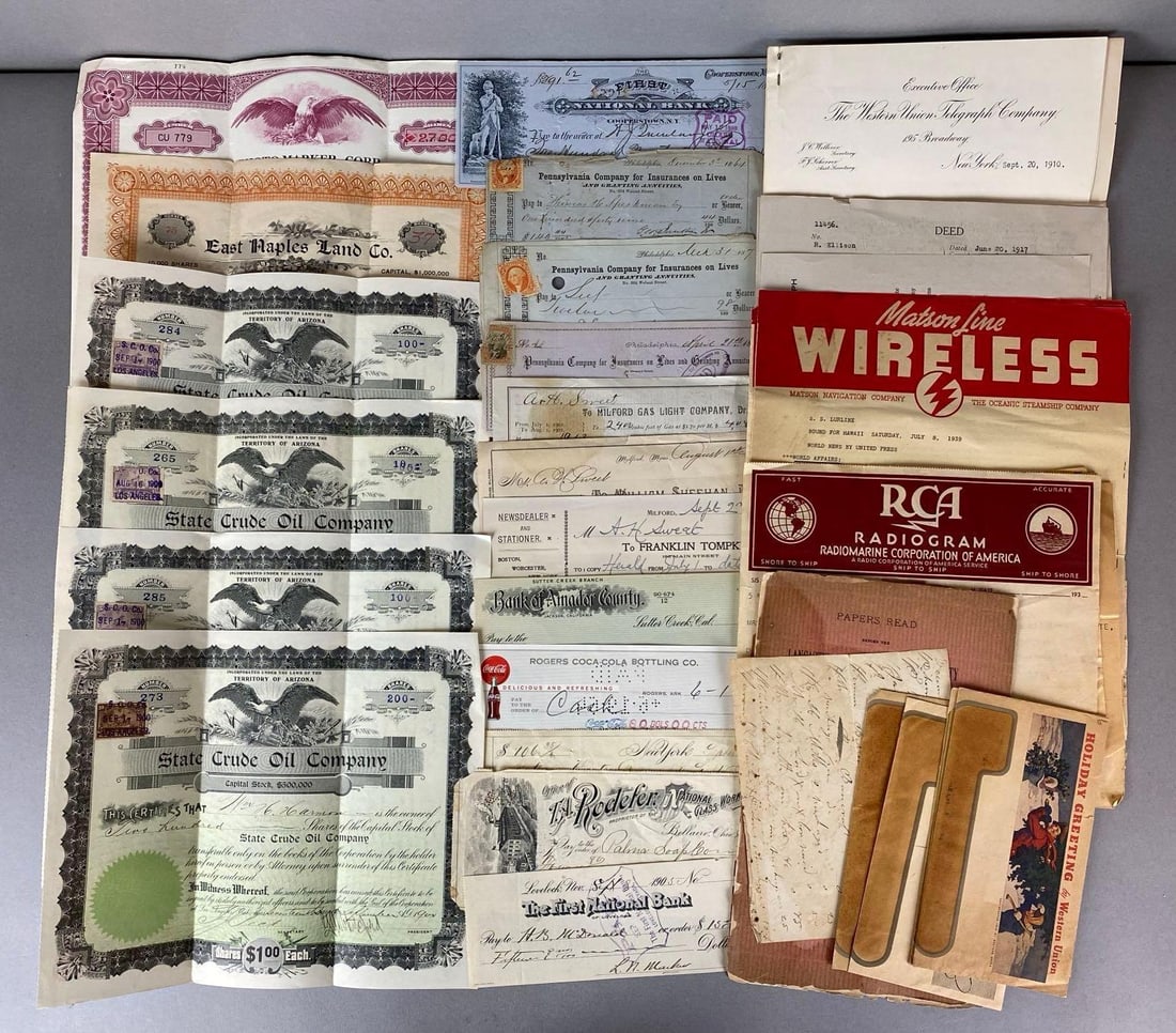 Group of Financial Documents and More (1 of 3)