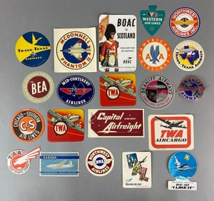 Group of 21 Airline, Space and Military Labels