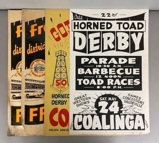 Group of 4 Vintage California Event Posters