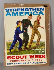 1963 Scout Week Boy Scout Poster