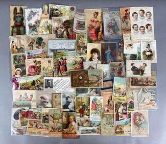 Group of Antique Trade Advertising Cards