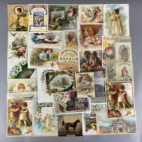 Group of Antique Trade Advertising Cards