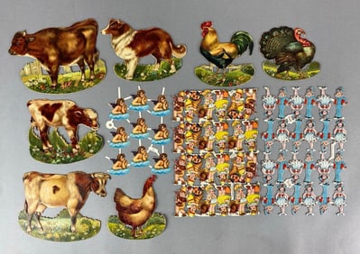 Group of Die-Cut Scrap and Animals