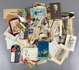 Group of Advertising Trade Cards and More