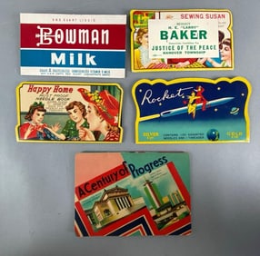 Group of 5 Vintage Needle Books