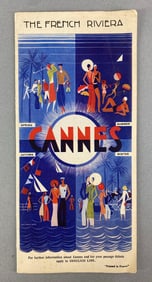 1930 Cannes The French Riviera Brochure