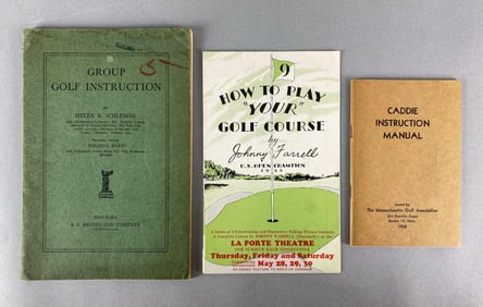 Group of 3 Vintage Golfing Guide Books