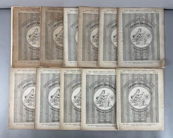 Set of 11 1864 National Portrait Gallery of Eminent Americans Issues