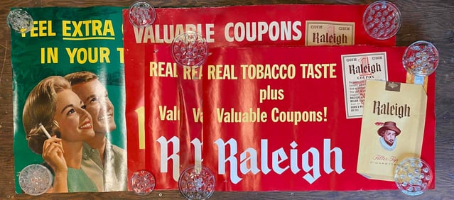 Group of Cigarette Advertising Posters