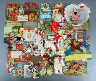 Group of Die-Cut Valentines
