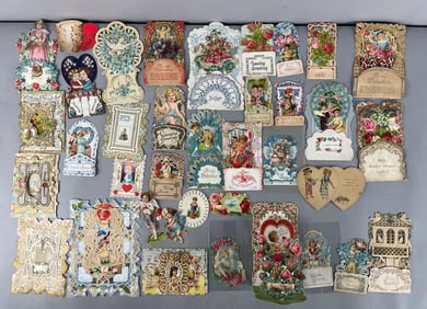 Group of Vintage Pop-Up Valentines