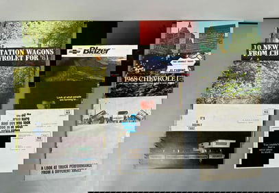Group of 1960s Chevrolet Dealership Advertising Brochures