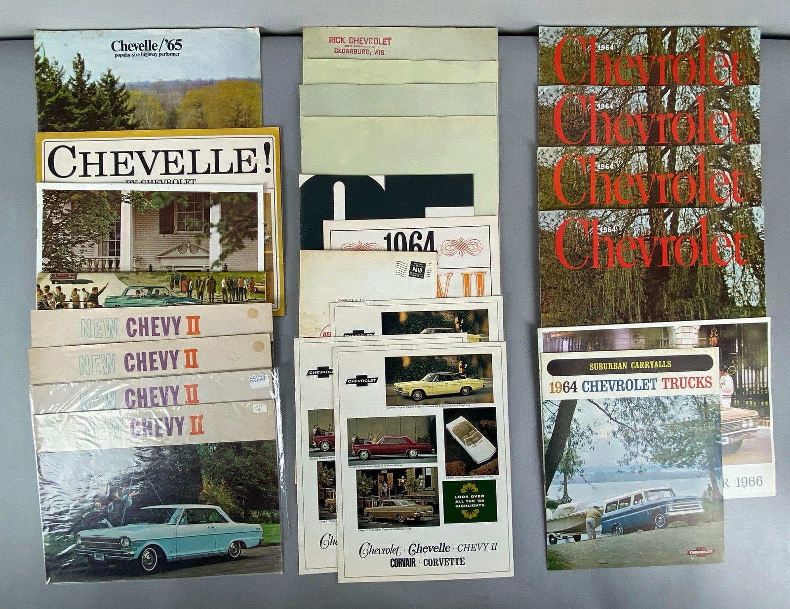 Group of 1960s Chevrolet Dealership Advertising Brochures (1 of 3)