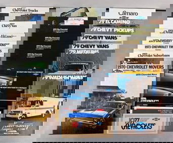 Group of 1970s Chevrolet Dealership Advertising Brochures