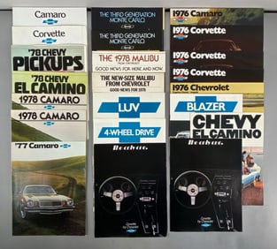 Group of 1970s Chevrolet Dealership Advertising Brochures