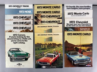 Group of 1970s Chevrolet Dealership Advertising Brochures
