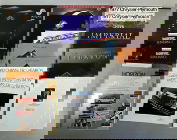 Group of 1970s - 1990s Chrysler Dealership Advertising Brochures
