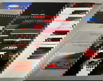 Group of 1980s - 1990s Chevrolet Dealership Advertising Brochures