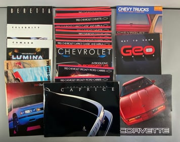 Group of 1980s - 1990s Chevrolet Dealership Advertising Brochures