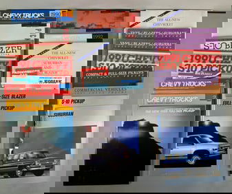Group of 1980s - 1990s Chevrolet Dealership Advertising Brochures