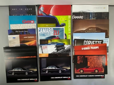 Group of Chevrolet Dealership Advertising Brochures