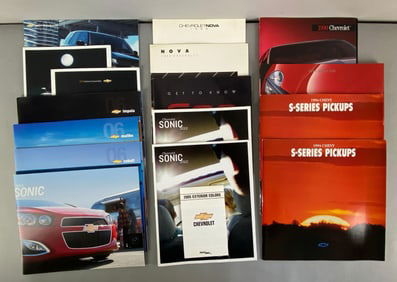 Group of 1990s - 2010s Chevrolet Dealership Advertising Brochures
