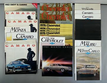 Group of 1960s - 1980s Chevrolet Dealership Advertising Brochures