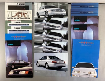 Group of Mercury Dealership Advertising Brochures